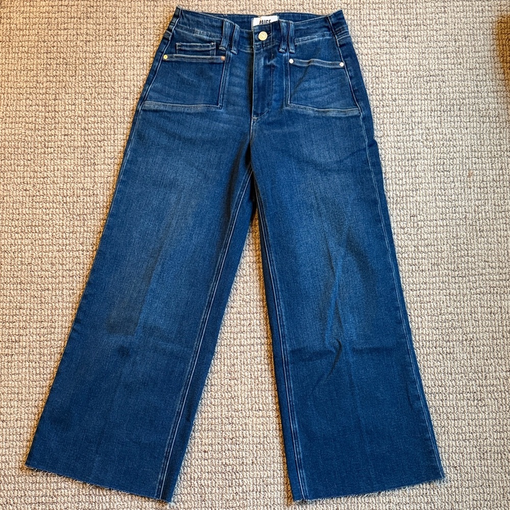 PAIGE Anessa Dark Blue Flare Jeans